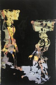 "Haiti" - linoleumssnit af Ole Damsbo - Damsbo Grafik