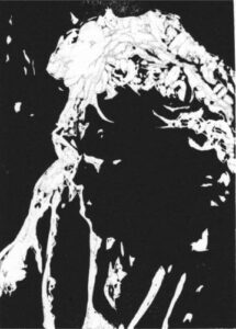 "Leth" - linoleumssnit af Ole Damsbo - Damsbo Grafik